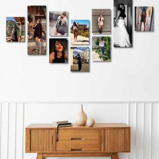 Personalized 12-Piece MDF Wooden Wall Art Set (13.5 cm x 18 cm)